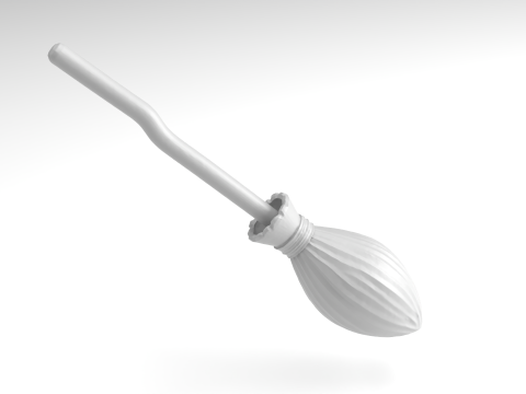 Witchs broom Figure 3D Printable Model Model do druku 3D