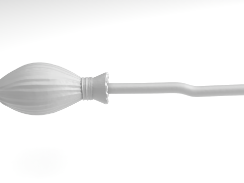Witchs broom Figure 3D Printable Model 3Dプリントモデル