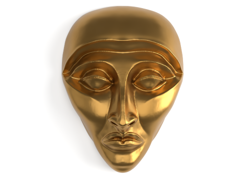 Female silhouette relief sculpture Figure 3D Printable Model 3D Принт Модель