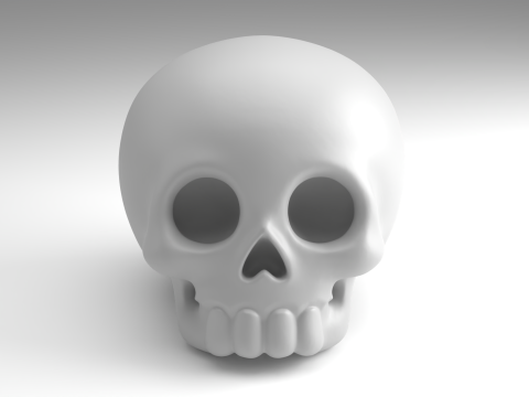 Stylized skull Figure 3D Printable Model 3D Принт Модель