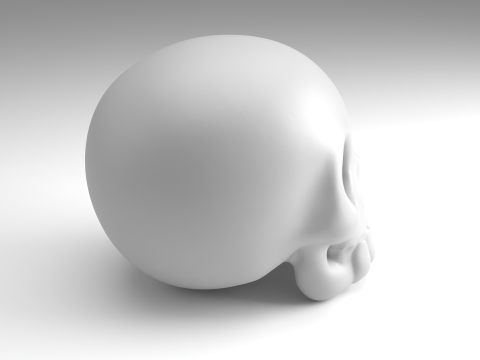 स्टाइलिश खोपड़ी चित्र 3डी प्रिंट करने योग्य मॉडल 3D प्रिंट मॉडल