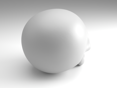 स्टाइलिश खोपड़ी चित्र 3डी प्रिंट करने योग्य मॉडल 3D प्रिंट मॉडल