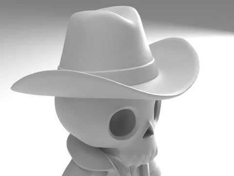 Skull Man Figure 3D Printable Model 3D Print Model