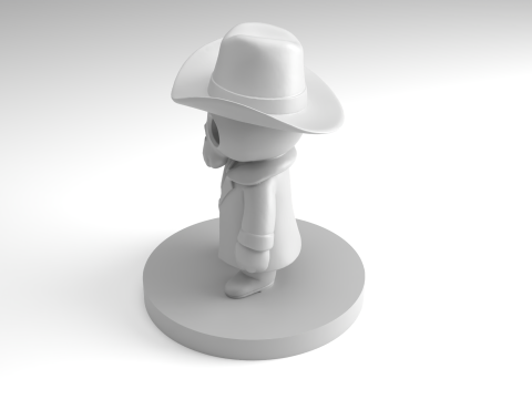 骷髅人人物 3D 可打印模型 3D 打印模型