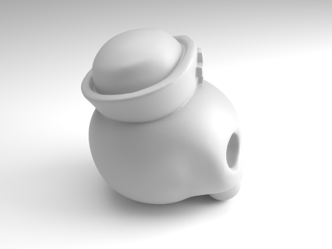 ナーススカルフィギュア 3D 印刷可能モデル 3Dプリントモデル