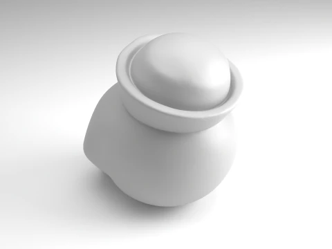 Nurse Skull Figure 3D Printable Model 3D Print Model