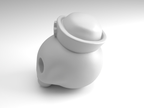 ナーススカルフィギュア 3D 印刷可能モデル 3Dプリントモデル