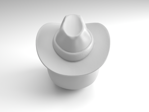 Cowboy-Schädel-Figur, 3D-druckbares Modell 3D Druckmodell