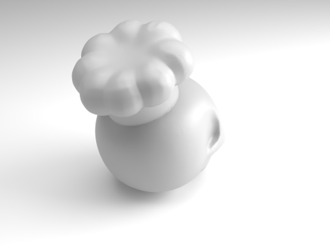 Figura Calavera de Chef Modelo imprimible en 3D Modelo de impresión 3D