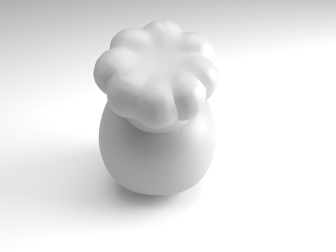 Figura Calavera de Chef Modelo imprimible en 3D Modelo de impresión 3D