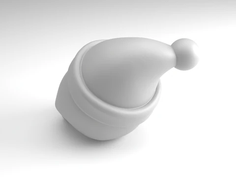 Christmas skull Figure 3D Printable Model 3D Print Model