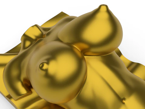 Женская рельефная настенная живопись 3D модель для печати 3D Принт Модель