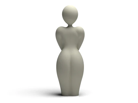 Abstract Female Sculpture Minimal Modern 3D Printable Art Figure 3D Print Model