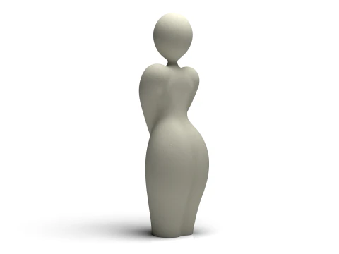 Abstract Female Sculpture Minimal Modern 3D Printable Art Figure 3D Print Model