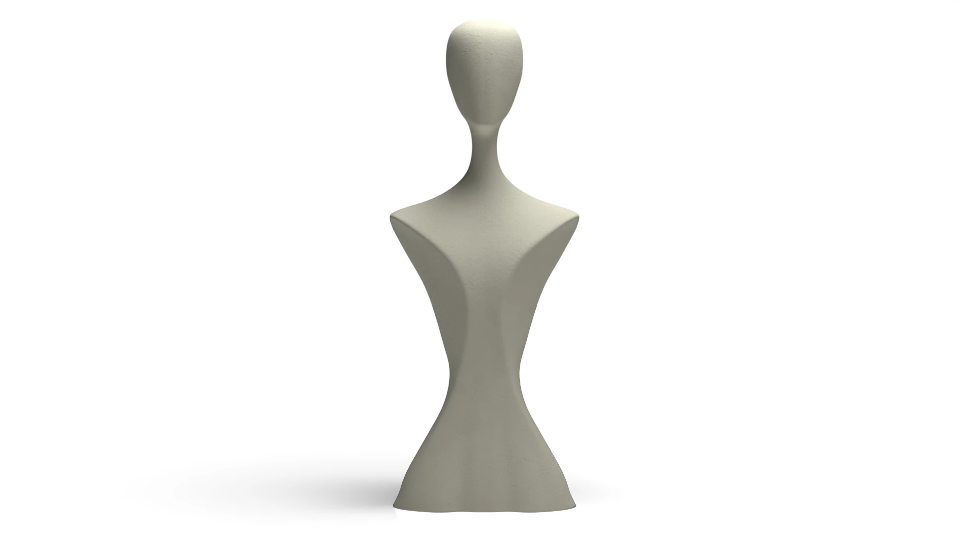 Abstract Female Body Sculpture Sharp Lines Modern 3D Printable Art Model 3D Print Model .c4d .max .obj .3ds .fbx .stl .blend 