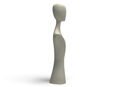 Abstract Female Body Sculpture Sharp Lines Modern 3D Printable Art Model 3D Print Model