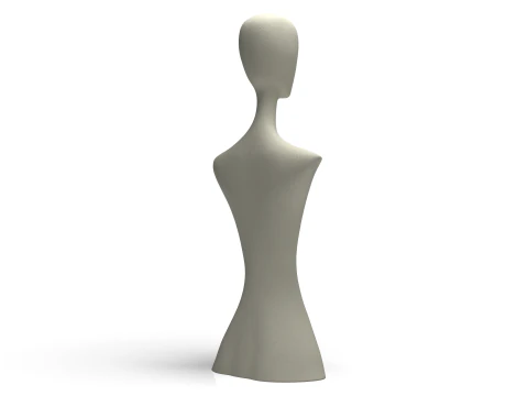 Abstract Female Body Sculpture Sharp Lines Modern 3D Printable Art Model 3D Print Model