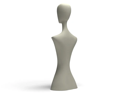 Abstract Female Body Sculpture Sharp Lines Modern 3D Printable Art Model 3D Print Model
