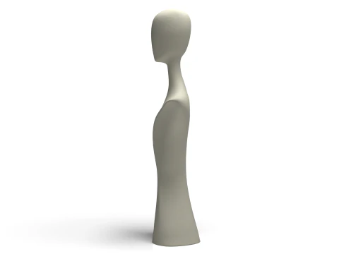 Abstract Female Body Sculpture Sharp Lines Modern 3D Printable Art Model 3D Print Model