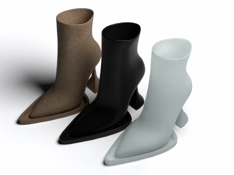 Questa fioriera per stivali da donna con tacco alto Modello di stampa 3D