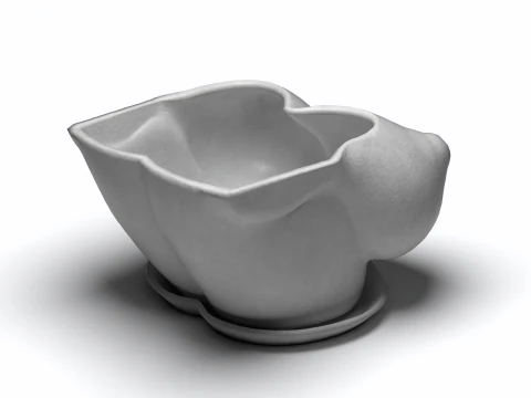 Этот горшок для женского торса представляет собой крупномасштабную 3D-печать. 3D Принт Модель