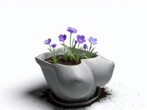 Це кашпо для жіночого торсу — це великомасштабний 3D-друк 3D Принт Модель