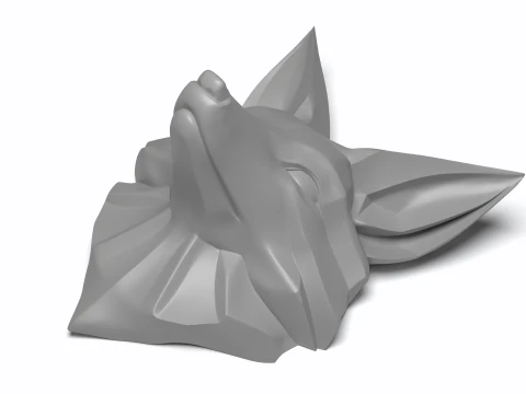 Raccoon Head Figure 3D Printable Model 3D Print Model