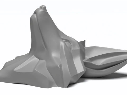 Raccoon Head Figure 3D Printable Model 3D Print Model