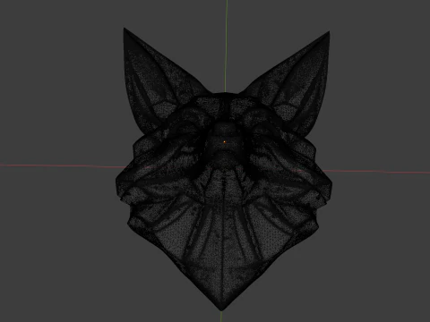 Raccoon Head Figure 3D Printable Model 3D Print Model