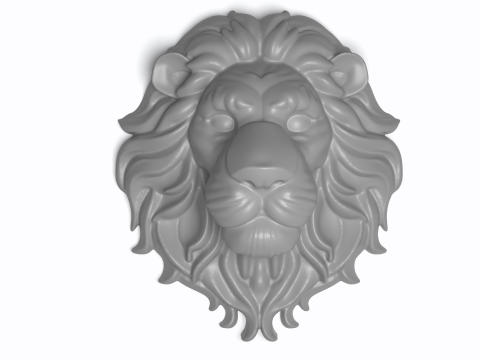 Фигура головы льва 3D модель для печати 3D Принт Модель