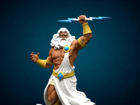 Zeus Olympus Figure - 3D Printable Model 3D Print Model