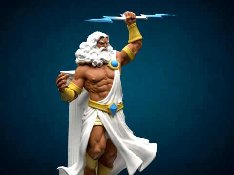 ゼウス オリンポス フィギュア - 3D 印刷可能モデル 3Dプリントモデル