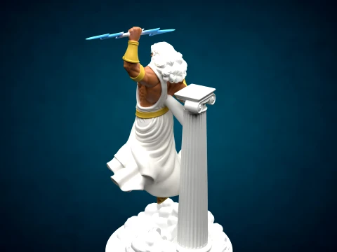 ゼウス オリンポス フィギュア - 3D 印刷可能モデル 3Dプリントモデル