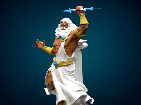 ゼウス オリンポス フィギュア - 3D 印刷可能モデル 3Dプリントモデル
