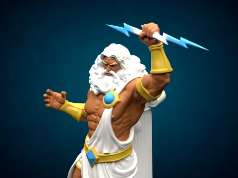 ゼウス オリンポス フィギュア - 3D 印刷可能モデル 3Dプリントモデル