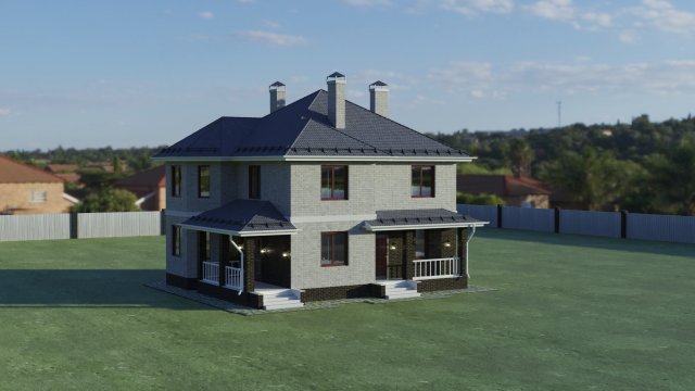 Cottage 3Dモデル .c4d .max .obj .3ds .fbx .stl .blend 