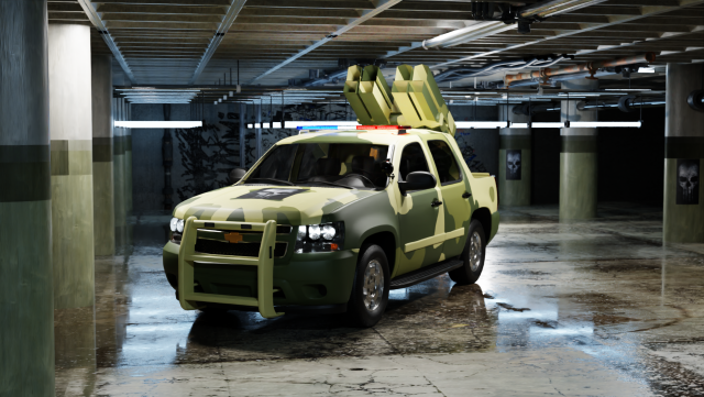 A group of military trucks 3D Model .c4d .max .obj .3ds .fbx .stl .blend 