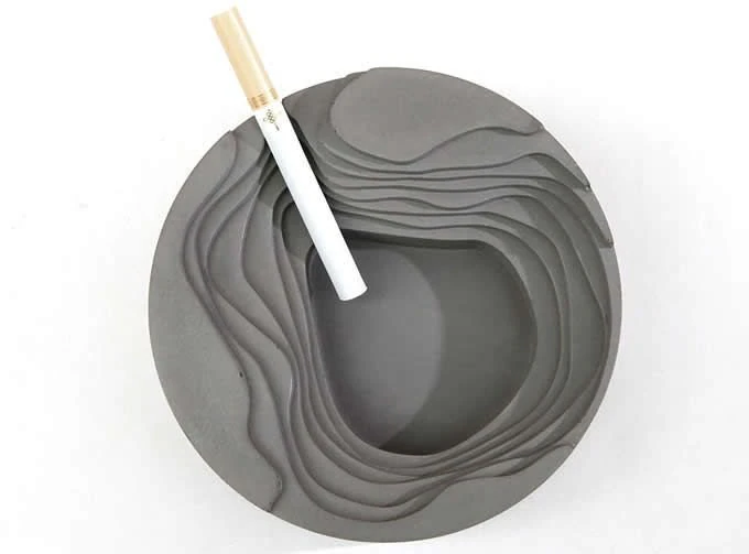 Geometry Concrete Cigar Cigarette 3D Model .c4d .max .obj .3ds .fbx .stl .blend