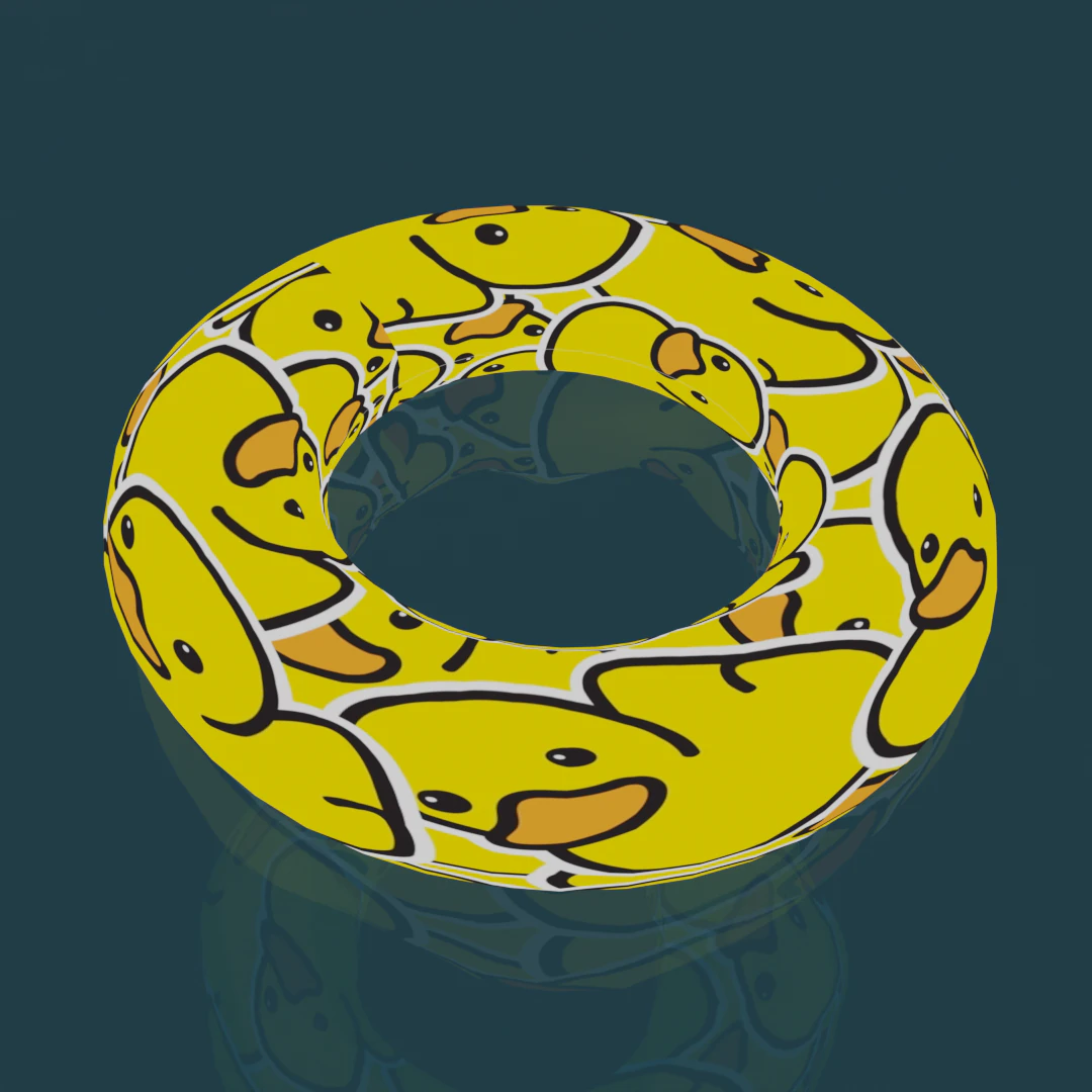 Inflatable circle 3D Model .c4d .max .obj .3ds .fbx .stl .blend 