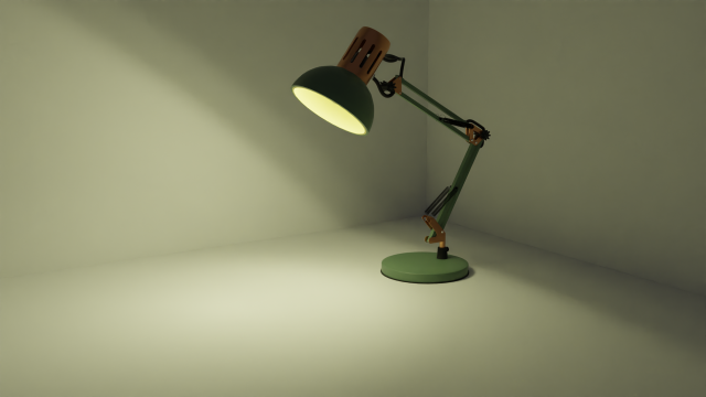 Desk lamp 3D Модель .c4d .max .obj .3ds .fbx .stl .blend 