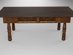 mesa antigua Modelo 3D