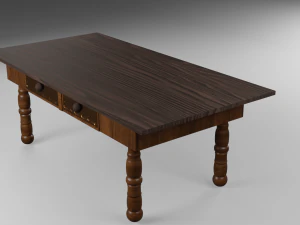 Mesa antigua 3D Model