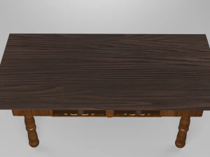 Mesa antigua 3D Model