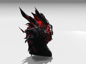 Dragon head sculpture Modèle 3D