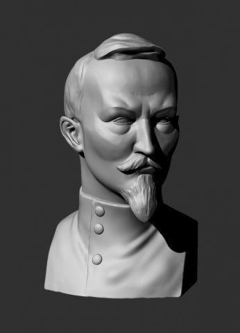 Bust of Dzerzhinsky 3D Baskı Modeli .c4d .max .obj .3ds .fbx .stl .blend 