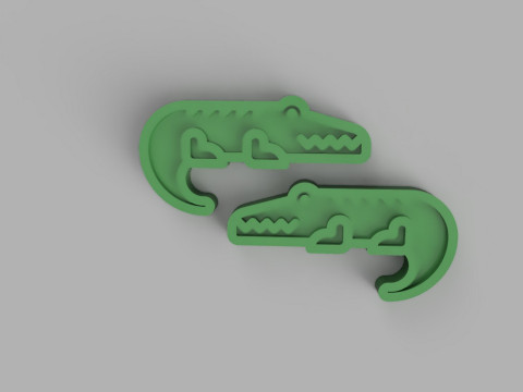3D Crocodile Model 3D print model Model do druku 3D