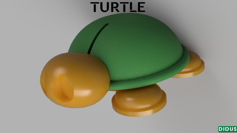 Magical Turtle Toy 3D 3D print model 3D Baskı Modeli .c4d .max .obj .3ds .fbx .stl .blend 