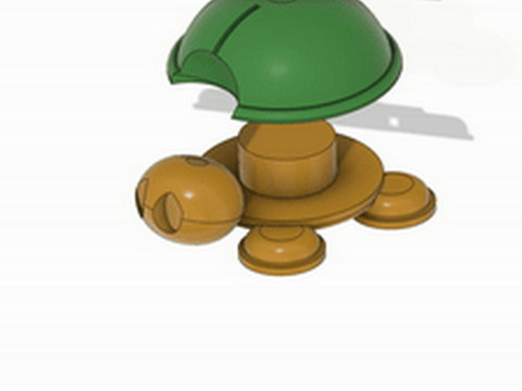 Magical Turtle Toy 3D 3D print model 3D Baskı Modeli