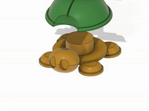 Magical Turtle Toy 3D 3D print model 3D Print Model