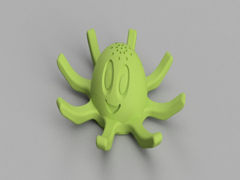 octopus TOY FOR KIDS 3D print model 3Dプリントモデル